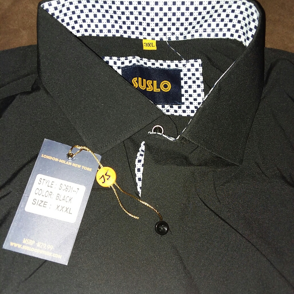 Suslo long sleeve slim fit dress shirt - Picture 6 of 7